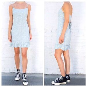 Brandy Melville Floral Colleen Dress Blue